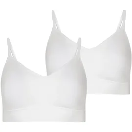 Jockey "BH Seamfree Stretch Bralette 2er Pack", Damen, Gr. M, N-Gr, weiß, Obermaterial: 91% Polyamid PA. 9% Elasthan EL., BHs Bustier