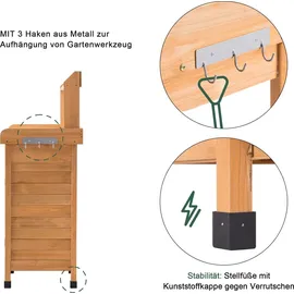 MCombo Pflanztisch 0440 101 x 45 x 121 cm beige