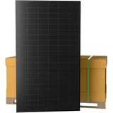 Powerness® 500Wp Solarmodul Full Black, TOPCon bifazial Glas-Glas PV Modul, N-Type Doppelglas Solarpanel mit 0–5W positiver Leistungstoleranz für Balkonkraftwerk, 0% MwSt. (36 Stk)