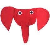 Funslip Elefant mit Haaren Rot Stringtanga Partygag Scherzartikel Unterwäsche