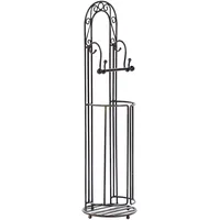 Beliani Toilettenpapierhalter TEMUCO Metall Schwarz