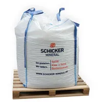 Schicker Mineral Spielsand 0-1 mm 1000 kg Big Bag Sandkasten Sand - für Sandkästen und Spielplätze - kantengerundet, hautschonend, mehrfach gewaschen und gesiebt, geprüfte Qualität