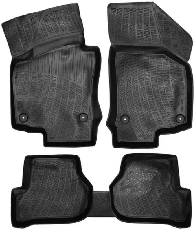 Gummifußmatten 3D Rizline 511404 für VW Golf 5 (2003–2009)