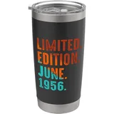 Limitierte Auflage, Juni 1956 Geburtstag Doppelwandiger Edelstahl-Thermobecher
