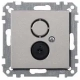 Merten Lautsprecher-Steckdosen-Einsatz aluminium