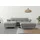 sit&more Ecksofa Apulia L-Form, wahlweise Bettfunktion, Bettkasten und Kopf- und Armteilverstellung grau 250 cm x 78 cm - 96 cm x 185 cm