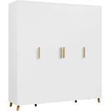 Rauch »Kleiderschrank Schrank Garderobe Wäscheschrank SHINJO«, (in 3 verschiedenen Ausstattungen BASIC/CLASSIC/PREMIUM), Griffe und Füße aus Massivholz, viel Stauraum MADE IN GERMANY