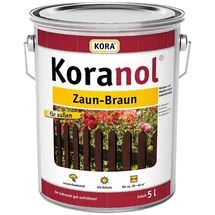 Koralan KORA Holzschutzlasur Zaun Braun 5 l