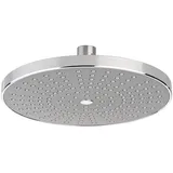 BadeStern Verchromte Regendusche, runder Schwenkkopf, Kalk-Schutz-Düsen