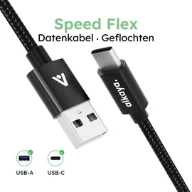 Alkaya USB-C 1 m Schwarz