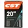 CST 70701 Fahrradschlauch, Schwarz, 20 x 1.50-2.50" 40/62-406 AV 40 mm