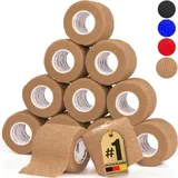 HUND IST KÖNIG Verband selbstklebend, Selbstklebende Bandage für Mensch & Tier 12 St
