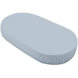 Waldin Spannbettlaken Groß, Babybett 7in1, Jersey Baumwolle, Blau