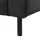 Beliani Sessel SAVALEN Leder 75 x 75 x 75 cm Schwarz mit Kissen