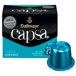 Dallmayr Capsa LUNGO AZZURRO Kaffeekapseln Arabica- und Robustabohnen 10 Portionen