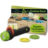 Moses 40236 Kleine Diashow Dinos – Projektor-Taschenlampe für Kinder, mit 24 Dinosaurier-Bildern und Namensübersicht, Dino, Small