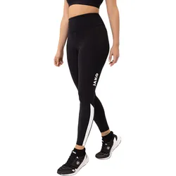 JAKO Trainingshose Tight Power (enganliegend, höchster Tragekomfort) lang schwarz/weiss Damen