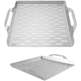 OEM Grillschale tief 37 x 31 cm Edelstahl