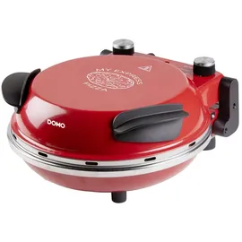 DOMO Elektrischer Pizzaofen Pizzabäcker rot