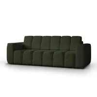 MOEBLO Schlafsofa TANTALIA aus Boucle, Couch für Wohnzimmer Sofagarnitur Polstersofa Wohnlandschaft Sitzmöbel Wohnzimmermöbel Stoffsofa, mit Bettkasten und Schlaffunktion grün