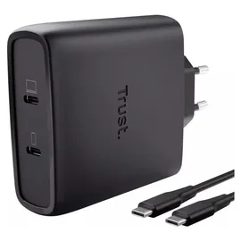 Trust Maxo USB-C-GaN-Ladegerät 100 W mit 2 Anschlüssen