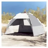 vidaXL Strandzelt 2 Personen Grau Quick Release Wasserdicht