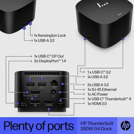 HP Thunderbolt Dock 280W G4 4J0G4AA