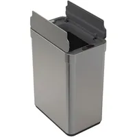 Well Home Abfallbehälter, 70 l, Metallic, Edelstahl, mit Flügelöffnung und automatischem Sensor, H. 77 cm