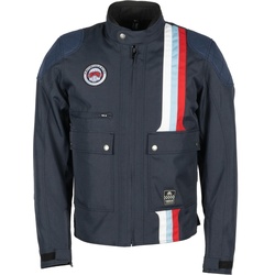 Helstons Hamilton Motorrad Textiljacke, blau, Größe L für Männer