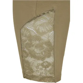URBAN CLASSICS High Waist Lace Inset Cycle Short Khaki S