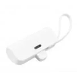 spacnana Tragbares Mini-Ladegerät, Integriertes Kabel für IOS-Schnittstelle Typ C, 2-in-1-Mini-USB-C-Powerbank für