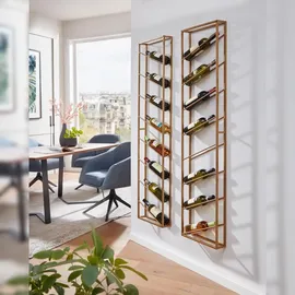 KADIMA DESIGN Weinregal 36 x 150 x 8 cm Gold