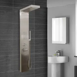 Home Deluxe Duschpaneel Cascata, Edelstahl