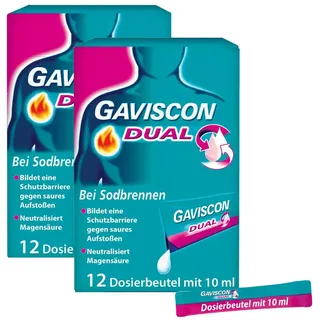 GAVISCON Dual Suspension Duo 2X12X10 ml