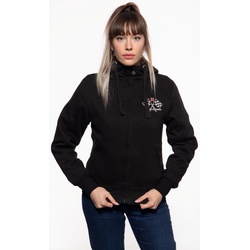 Queen Kerosin Speed Garage Adventure Damen Jacke, schwarz, Größe S