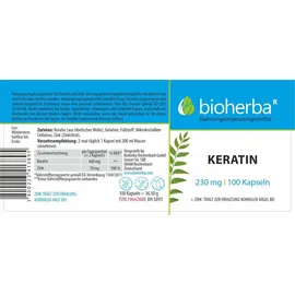 Bioherba Keratin 230 mg Kapseln 100 St.