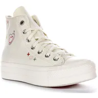 Converse Chuck Taylor All Star Lift Platform Y2K Heart Sneaker Beige da Donna A09114C - 36 EU