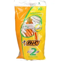 BIC Nassrasierer 2 Sensitive Einwegrasierer 2-fach Klinge 10 St.