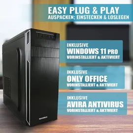 Greed Multimedia-PC Intel Core i7 4790 4,0 GHz 16 GB RAM 240 GB SSD + 1 TB HDD Windows 11 Pro