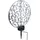 GLOBO Solarleuchte Metall 30x10x41 cm 2x LED warmweiß silber antik