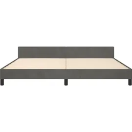 vidaXL Bettgestell 200 x 200 cm Silber