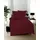 KAEPPEL Uni Mako-Satin burgund 200 x 200 cm + 2 x 80 x 80 cm