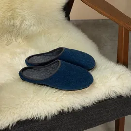 Pantoffelmann Pantoffeln Blau 38