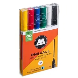 MOLOTOW One4All Acrylstifte farbsortiert 2,0 mm, 6 St.