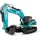 AMEWI RC-Baumaschine Bagger 14CH RTR blau/petrol (G705E)