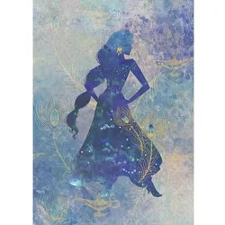 KOMAR Vliestapete »Jasmin Silhouette«, bunt, glatt
