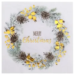 1000 Servietten Weihnachten Weihnachtsservietten 33x33 cm rot
