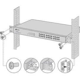 TP-Link Omada RackMount Kit-13 Montageset Schwarz, Metall, OC300, TL-R480T+, T