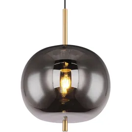 GLOBO Hängelampe 1-flg. 30 cm rund grau