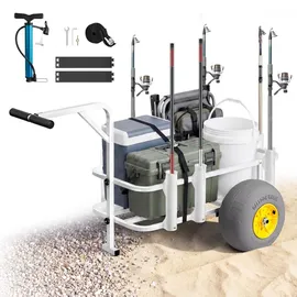 Vevor Bollerwagen faltbar 90,7kg Belastbar mit PU-Luftreifen